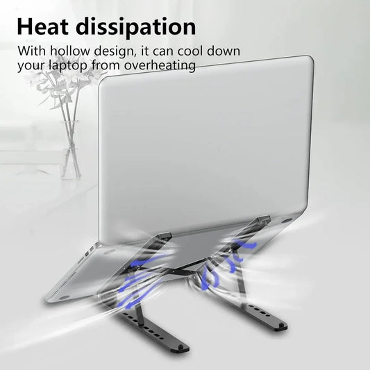 Adjustable Laptop Stand – Creative Folding Portable Storage Bracket for Desk & Office