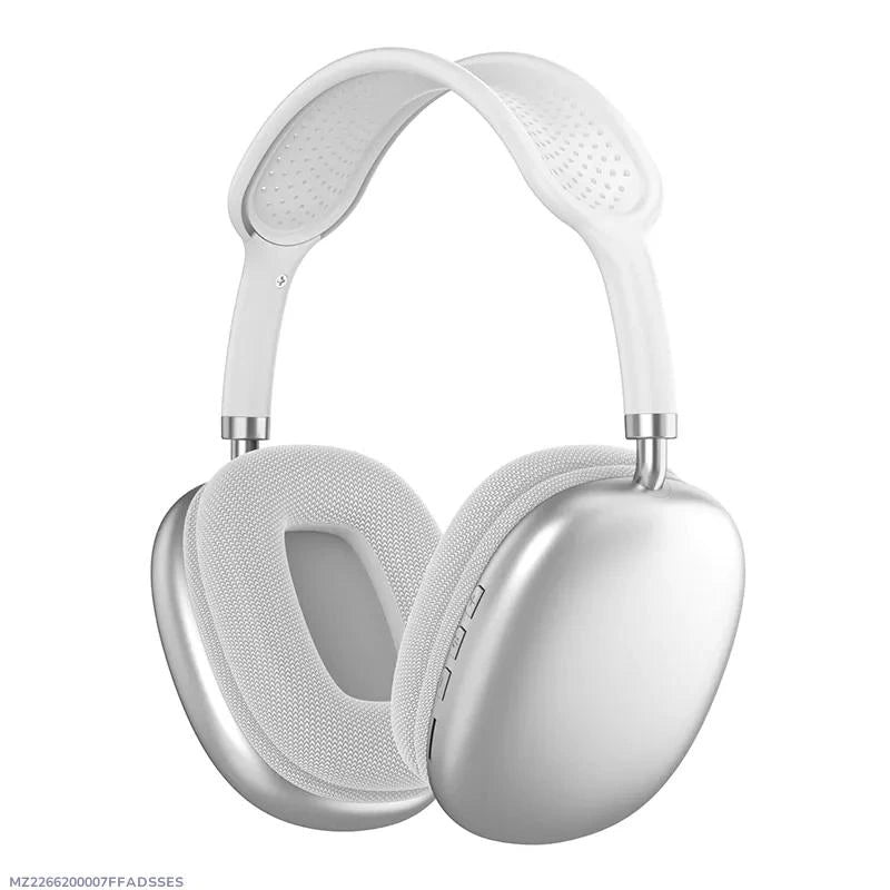 White Bluetooth 5.0 Headphones with 400mAh Battery