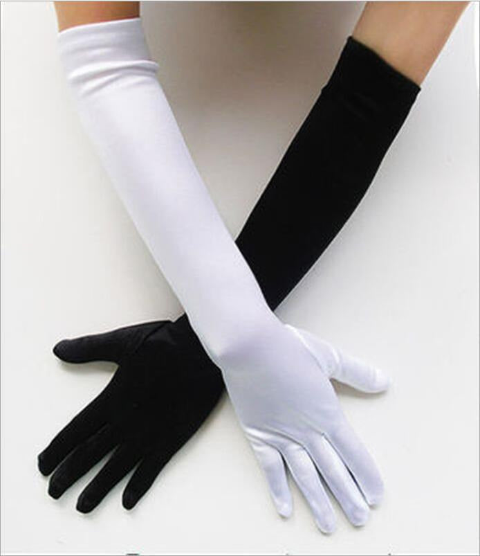 Stylish Stretch Satin Gloves for Weddings Parties Pakistan