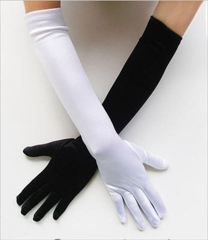 Stylish Stretch Satin Gloves for Weddings Parties Pakistan