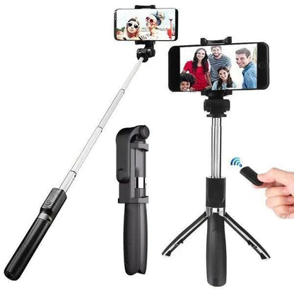 Bluetooth Selfie Stick with LED Light & Remote