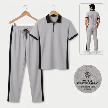 2 Pcs Men's Dri Fit Texture Track Suit