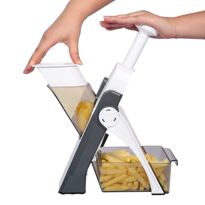 5-in-1 Vegetable Slicer with Transparent Tray