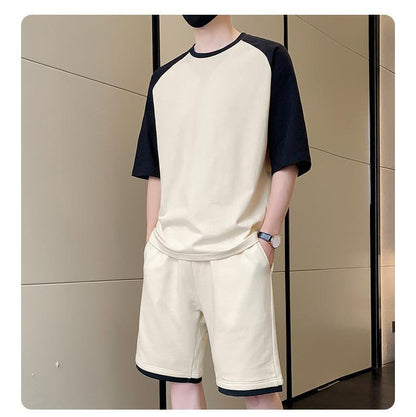 Men Cotton Tracksuit White Black 6 Sizes Pakistan