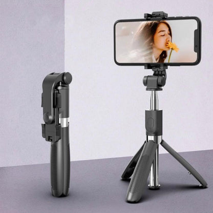 Bluetooth Selfie Stick with LED Light & Remote