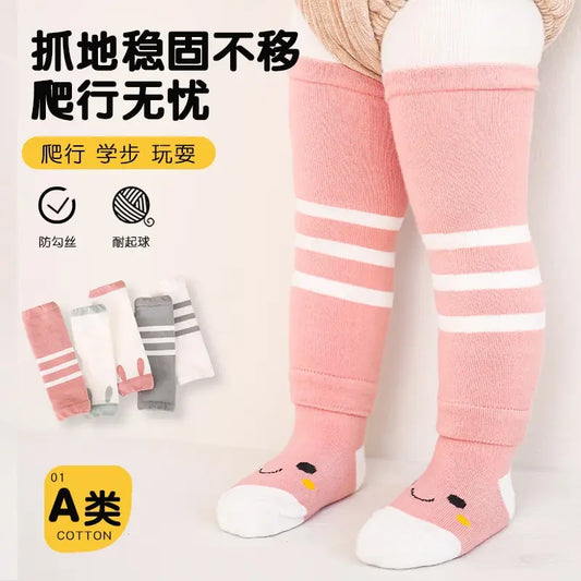 Baby Cotton Knee Socks Striped 0-1Yr Autumn Winter