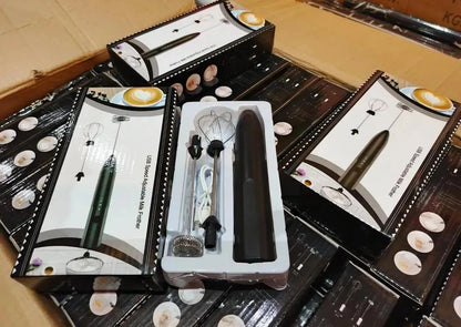 USB Rechargeable 2-in-1 Coffee Beater Black
