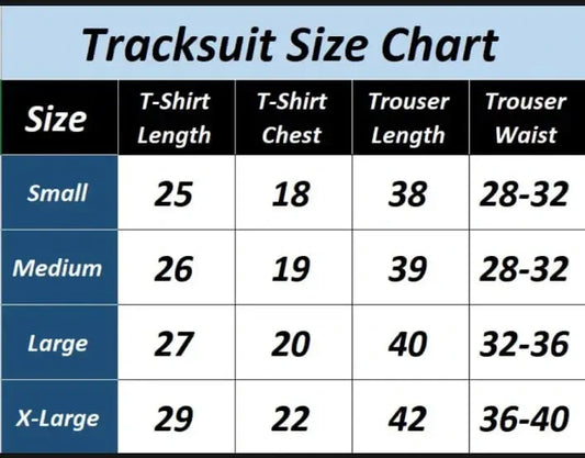 2 Pcs Men's Jersey Printed Track Suit