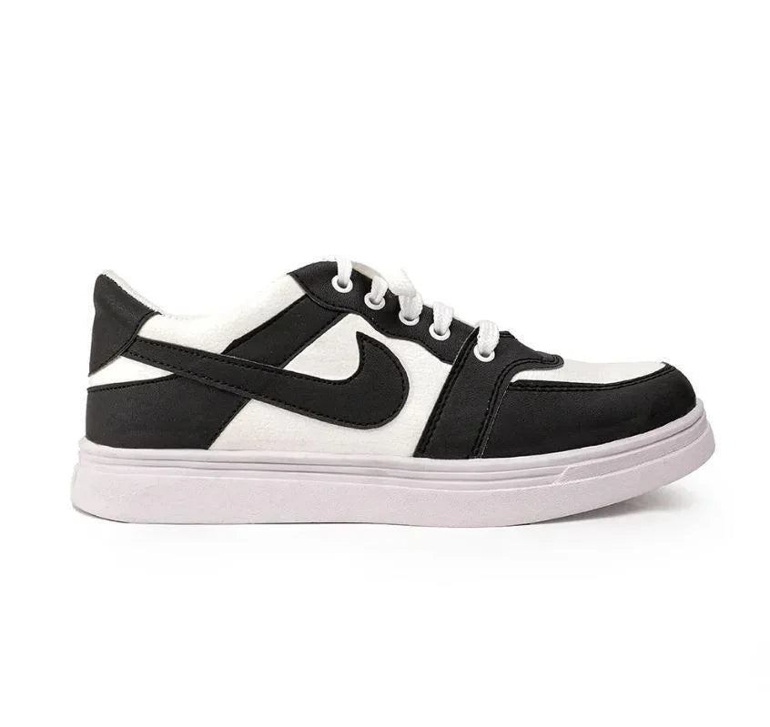 Men Black Rexine Casual Sneakers Size 39-44