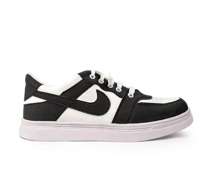 Men Black Rexine Casual Sneakers Size 39-44