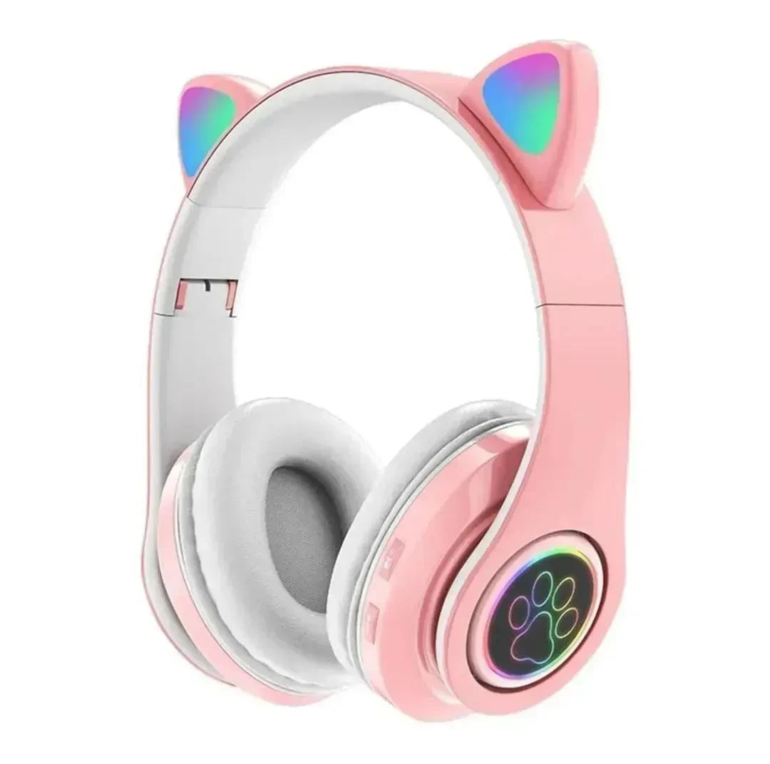 Cat Ear LED Headphones Multicolor ABS for Teens Young Adults