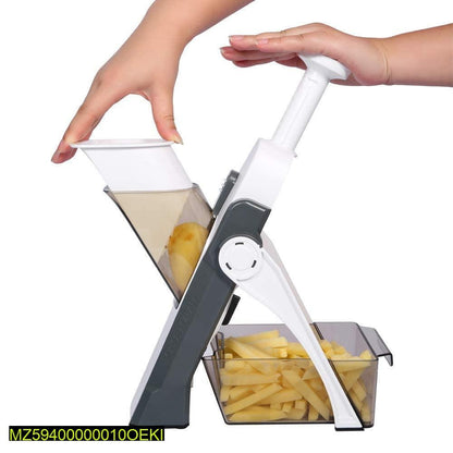 5-in-1 Vegetable Slicer with Transparent Tray