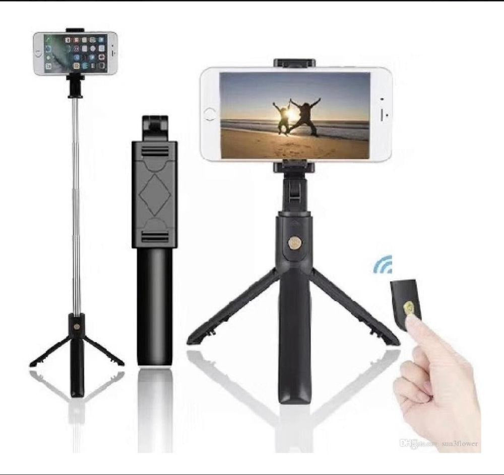 Bluetooth Selfie Stick with LED Light & Remote