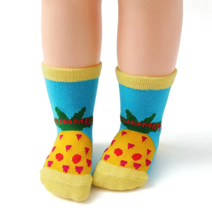 Children's Cotton Anti-Slip Cartoon Socks 12 Colors