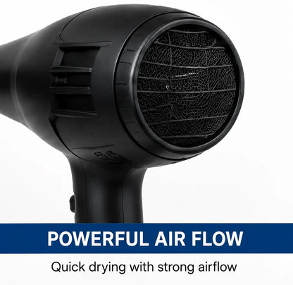 AJWA Professional Hair Dryer 2200W | Powerful Quick-Dry Hair Dryer with Negative Ion Care, Hot & Cold Air & Multi-Gear Settings