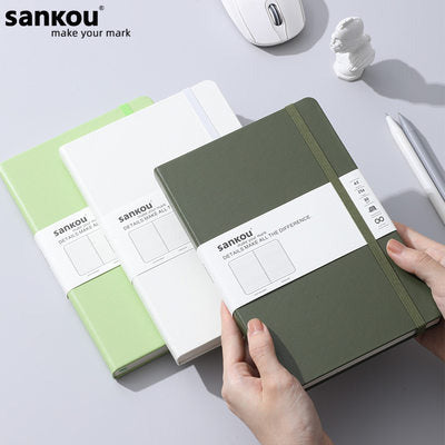 Soft Leather Notebook with Gold Strap Closure