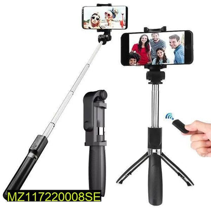 Bluetooth Selfie Stick with LED Light & Remote