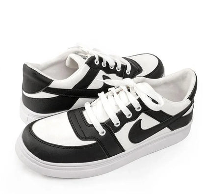 Men Black Rexine Casual Sneakers Size 39-44