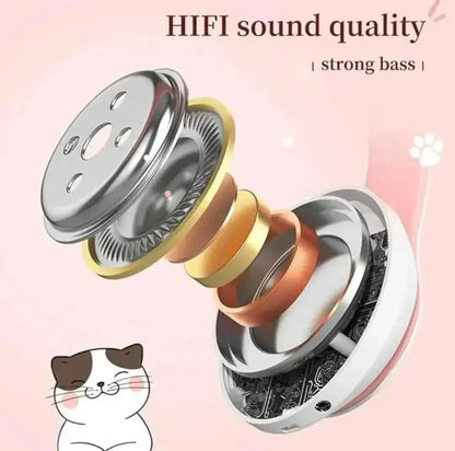 Cat Ear LED Headphones Multicolor ABS for Teens Young Adults