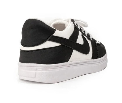 Men Black Rexine Casual Sneakers Size 39-44